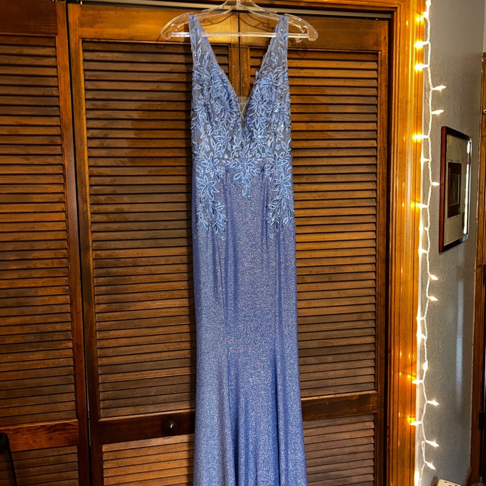 Jovani periwinkle prom dress 0